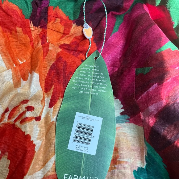 Farm Rio Green Tropicart Mini Dress - Picture 7 of 7